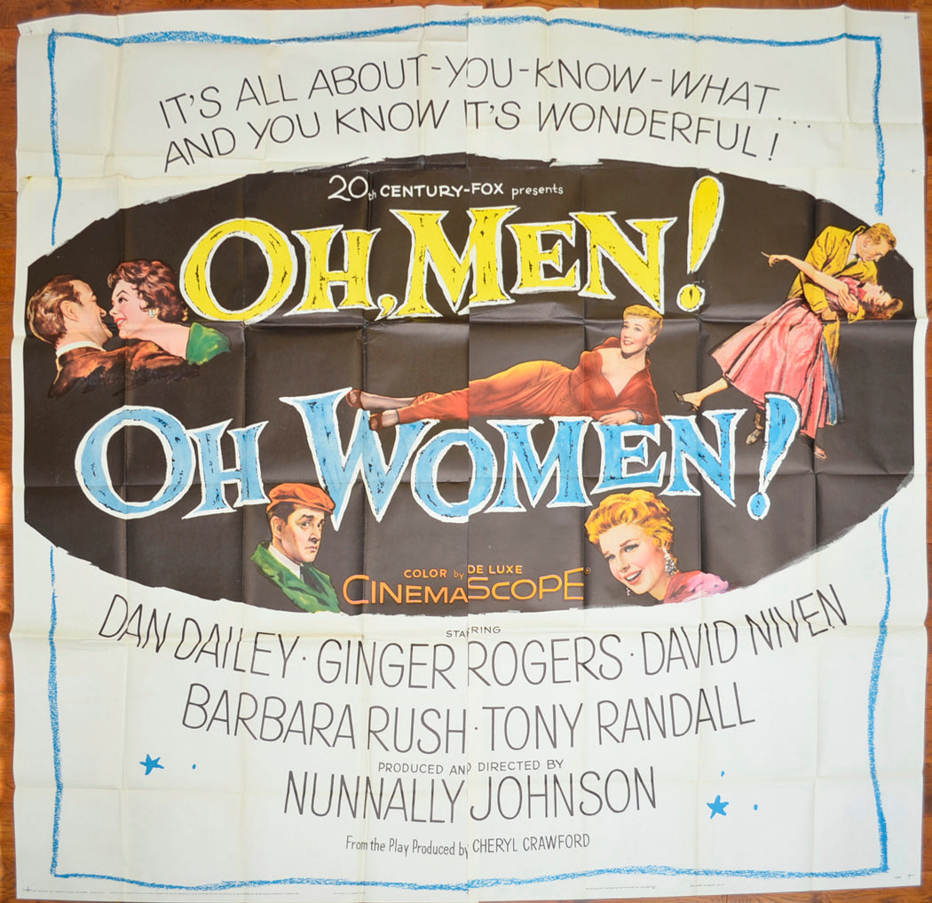 Oh Men! Oh Women!   Original US 6-Sheet Poster - Film Poster - Movie Poster 