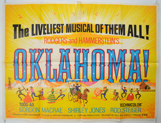 Oklahoma  (TODD-AO Release Poster)  Original Quad Poster - Film Poster - Movie Poster 