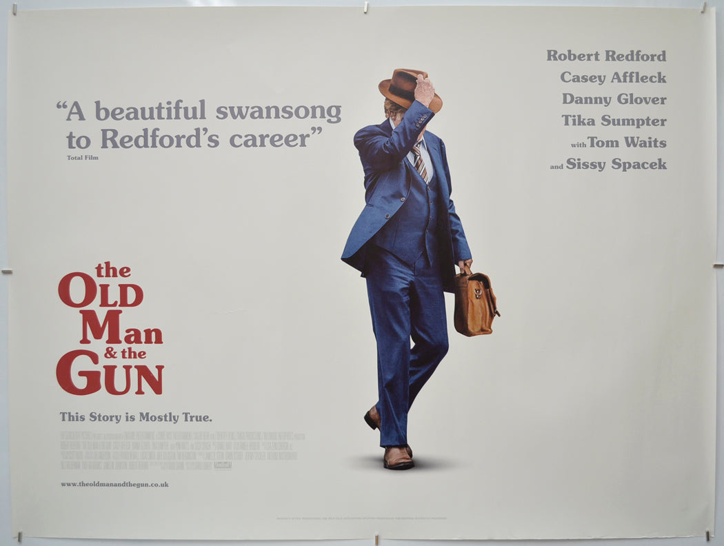 The Old Man and The Gun - Original Quad Poster - Film Poster - Movie Poster