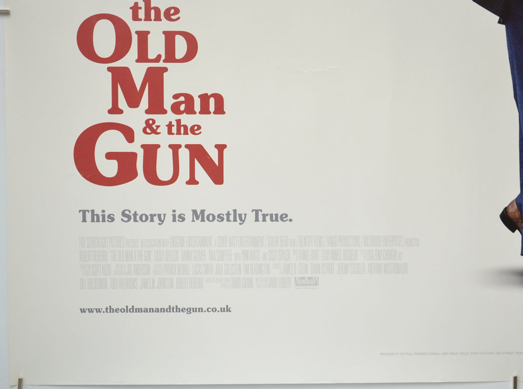 THE OLD MAN AND THE GUN (Bottom Left) Cinema Quad Movie Poster 