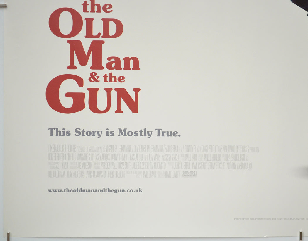 THE OLD MAN AND THE GUN (Bottom Left) Cinema Quad Movie Poster 