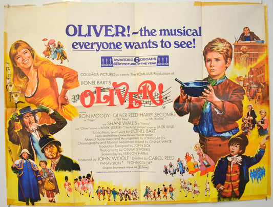 OLIVER Original Quad Poster - Film Poster - Movie Poster  