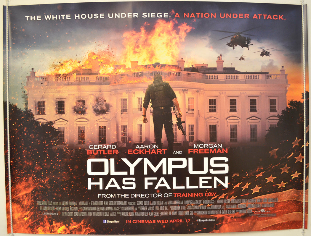 Olympus Has Fallen  Original Quad Poster - Film Poster - Movie Poster 