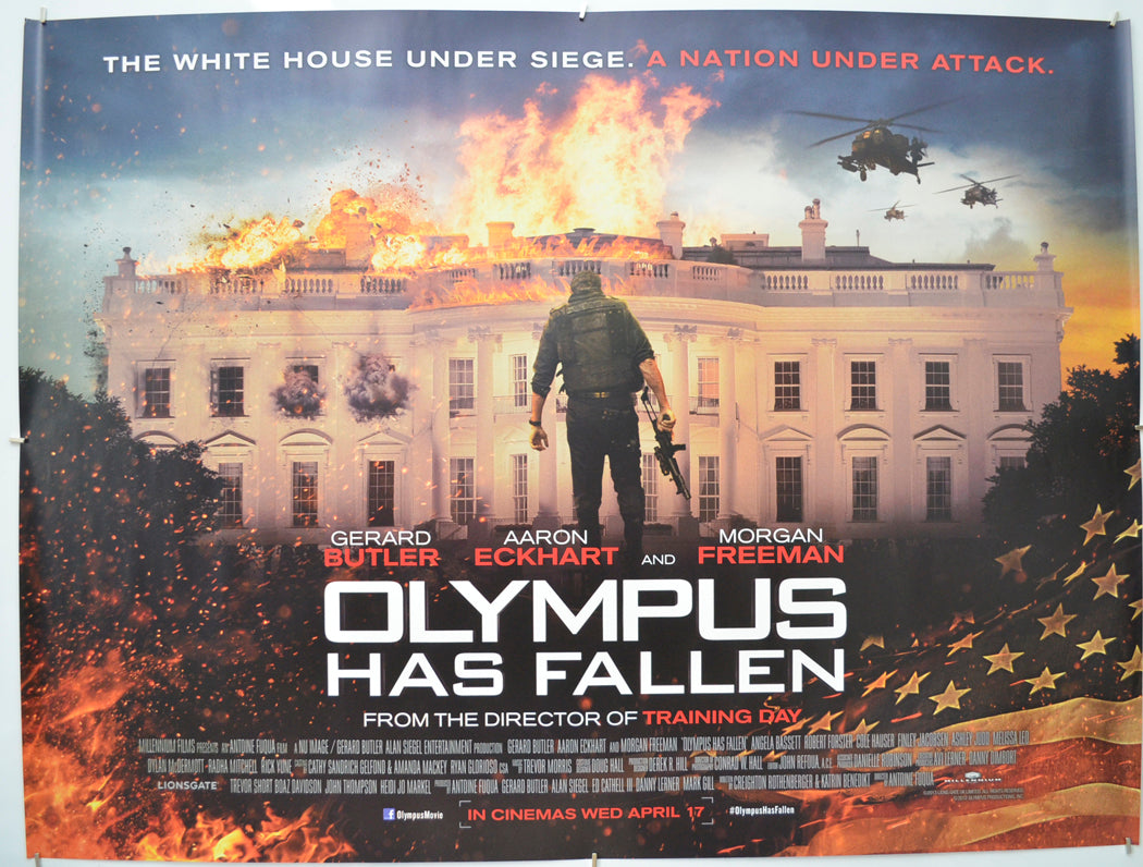 Olympus Has Fallen Original Quad Poster - Film Poster - Movie Poster  