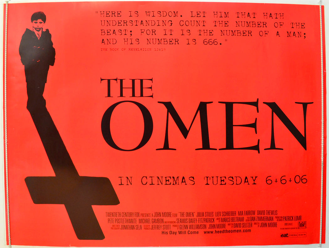 The Omen   (Teaser / Advance Version) Original British Quad Poster - Film Poster - Movie Poster