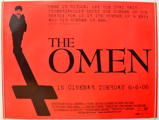 The Omen   (Teaser / Advance Version) Original British Quad Poster - Film Poster - Movie Poster