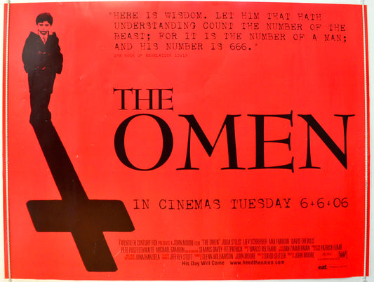 The Omen   (Teaser / Advance Version) Original British Quad Poster - Film Poster - Movie Poster