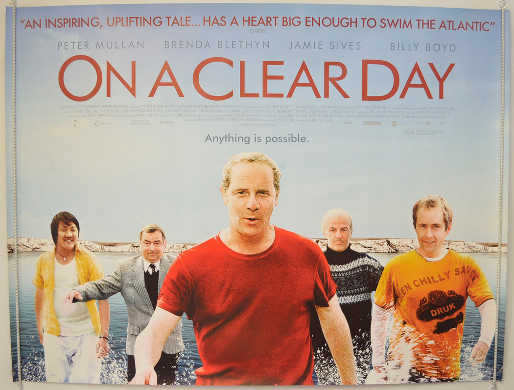 On A Clear Day  Original Quad Poster - Film Poster - Movie Poster