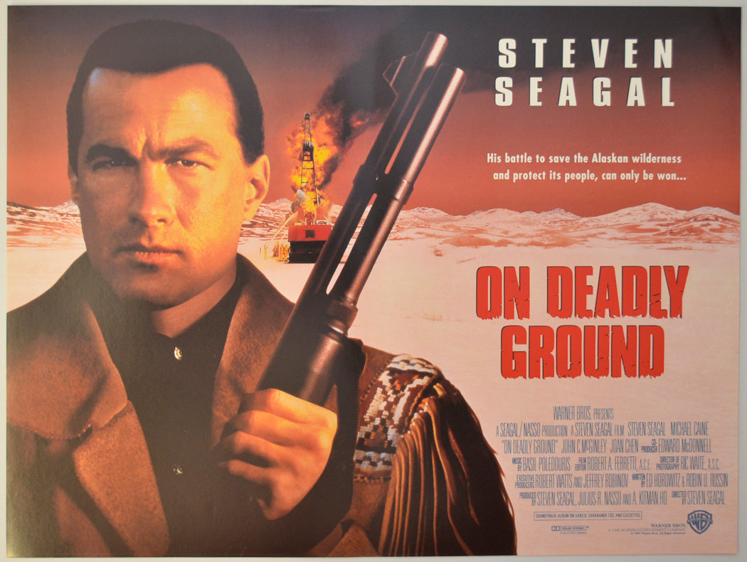 On Deadly Ground Original Mini Quad Poster - Film Poster - Movie Poster