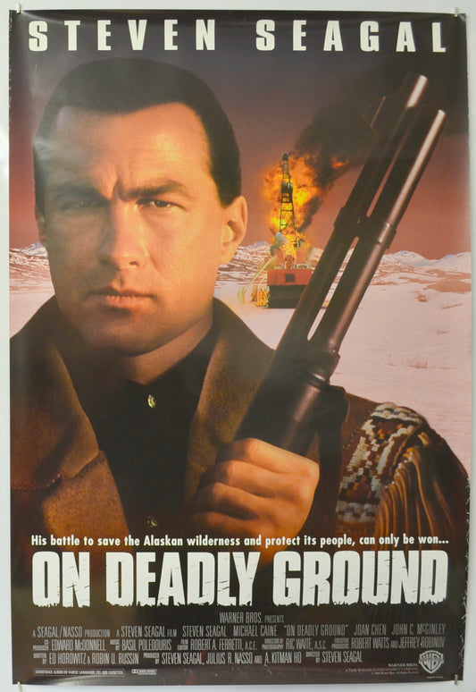 On Deadly Ground Original One Sheet Poster - Film Poster - Movie Poster