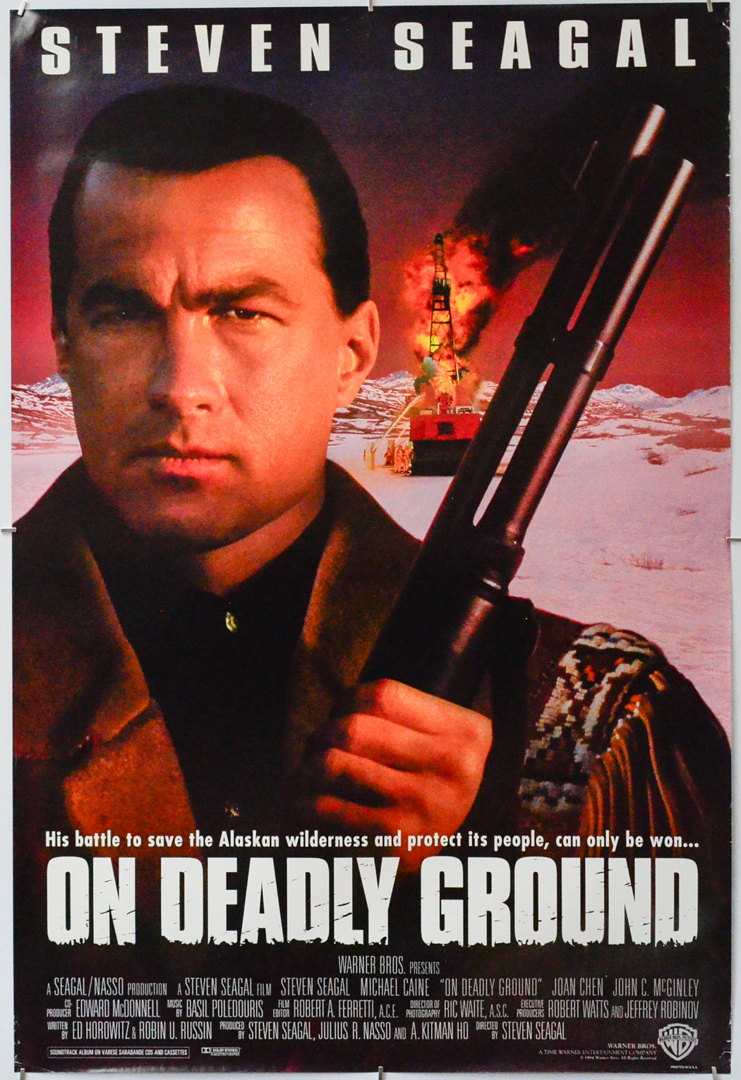 On Deadly Ground - Original One Sheet Poster - Film Poster - Movie Poster 