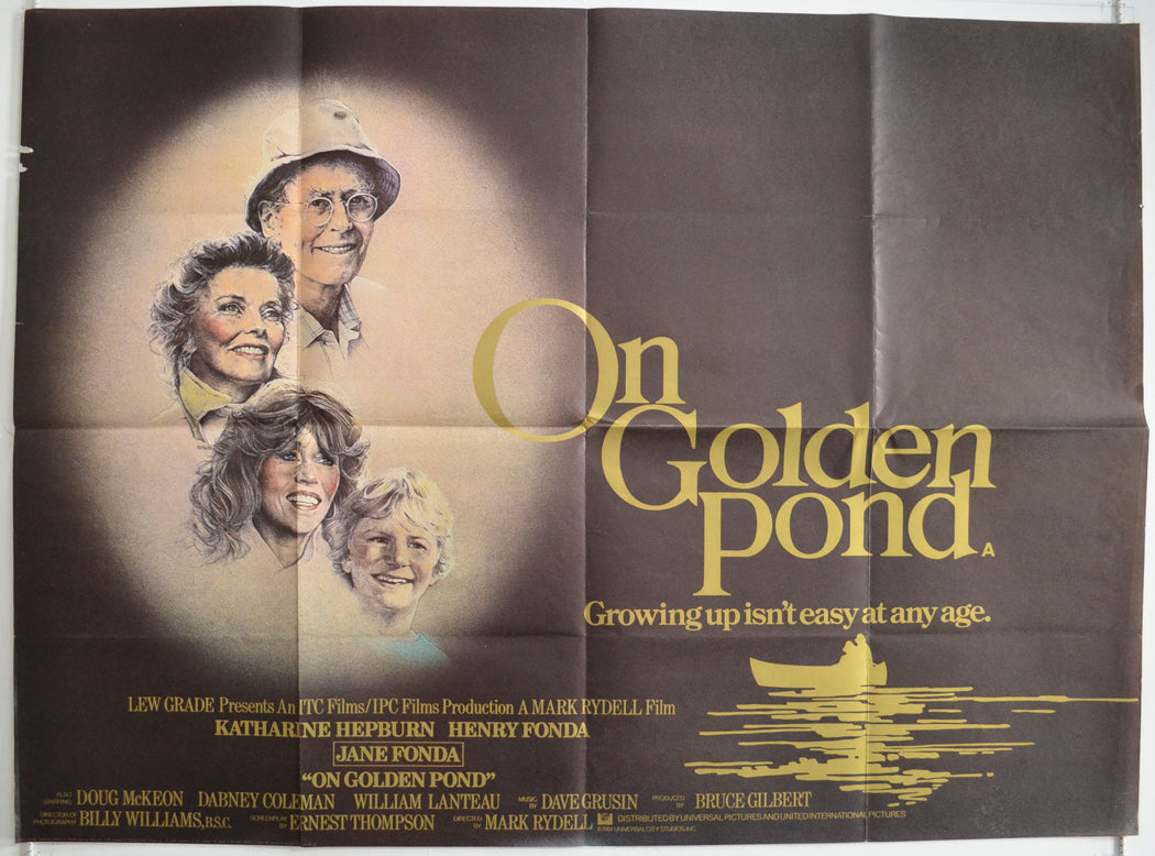 On Golden Pond  Original British Quad Poster - Film Poster - Movie Poster 