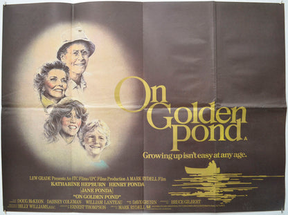 On Golden Pond Original Quad Poster - Film Poster - Movie Poster