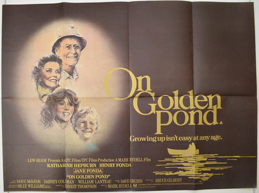 On Golden Pond   Original Quad Poster - Film Poster - Movie Poster 