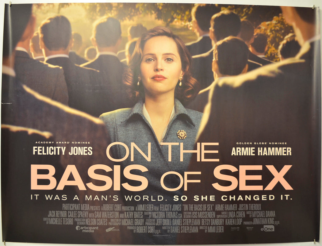 On The Basis Of Sex Original Quad Poster - Film Poster - Movie Poster