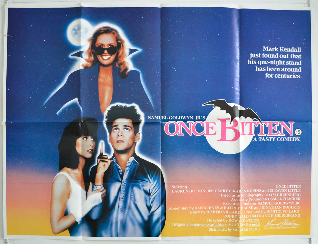 Once Bitten  Original British Quad Poster - Film Poster - Movie Poster 