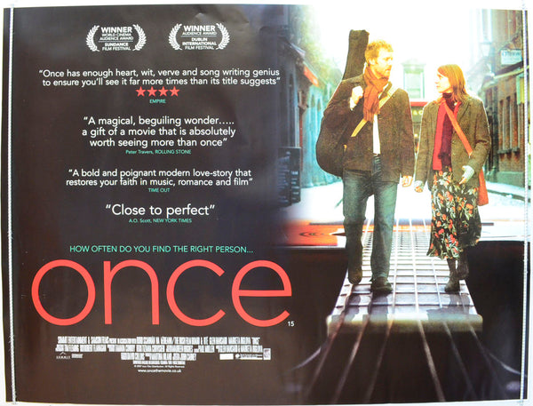 Once Book Poster Example “Once” Original British Quad Poster - Film Poster - Movie Poster ...