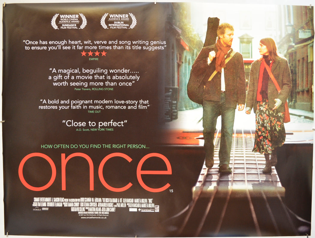 Once  Original Quad Poster - Film Poster - Movie Poster