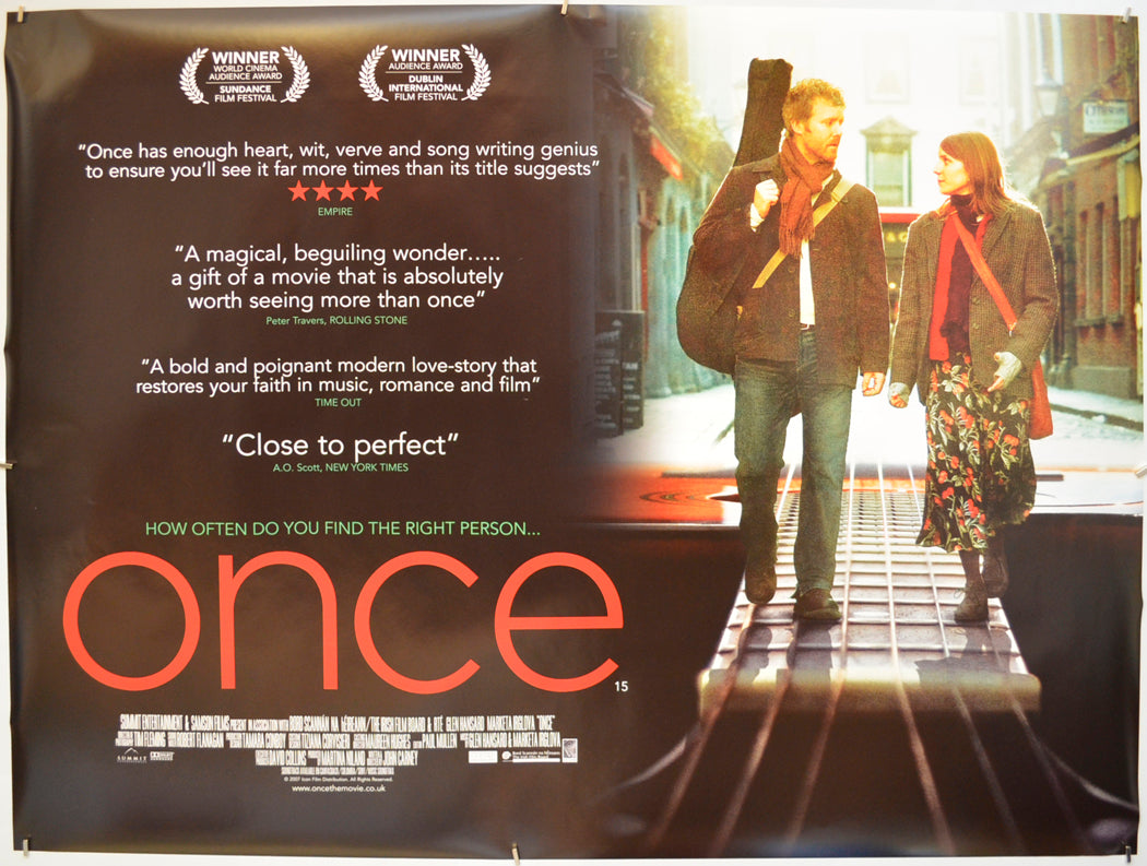 Once  Original Quad Poster - Film Poster - Movie Poster