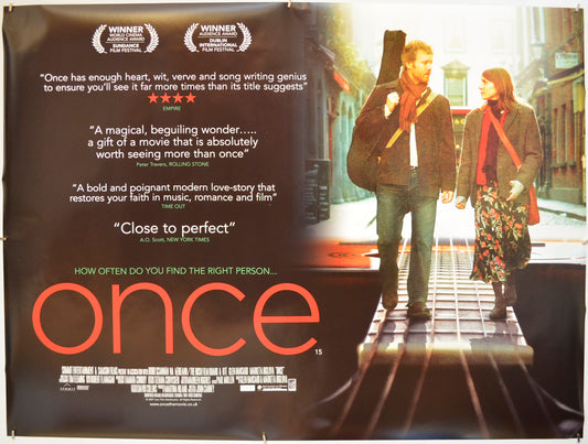 Once  Original Quad Poster - Film Poster - Movie Poster