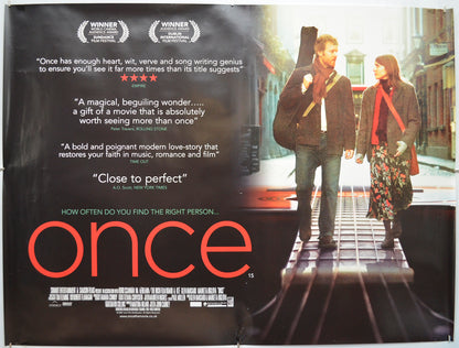 Once - Original Quad Poster - Film Poster - Movie Poster