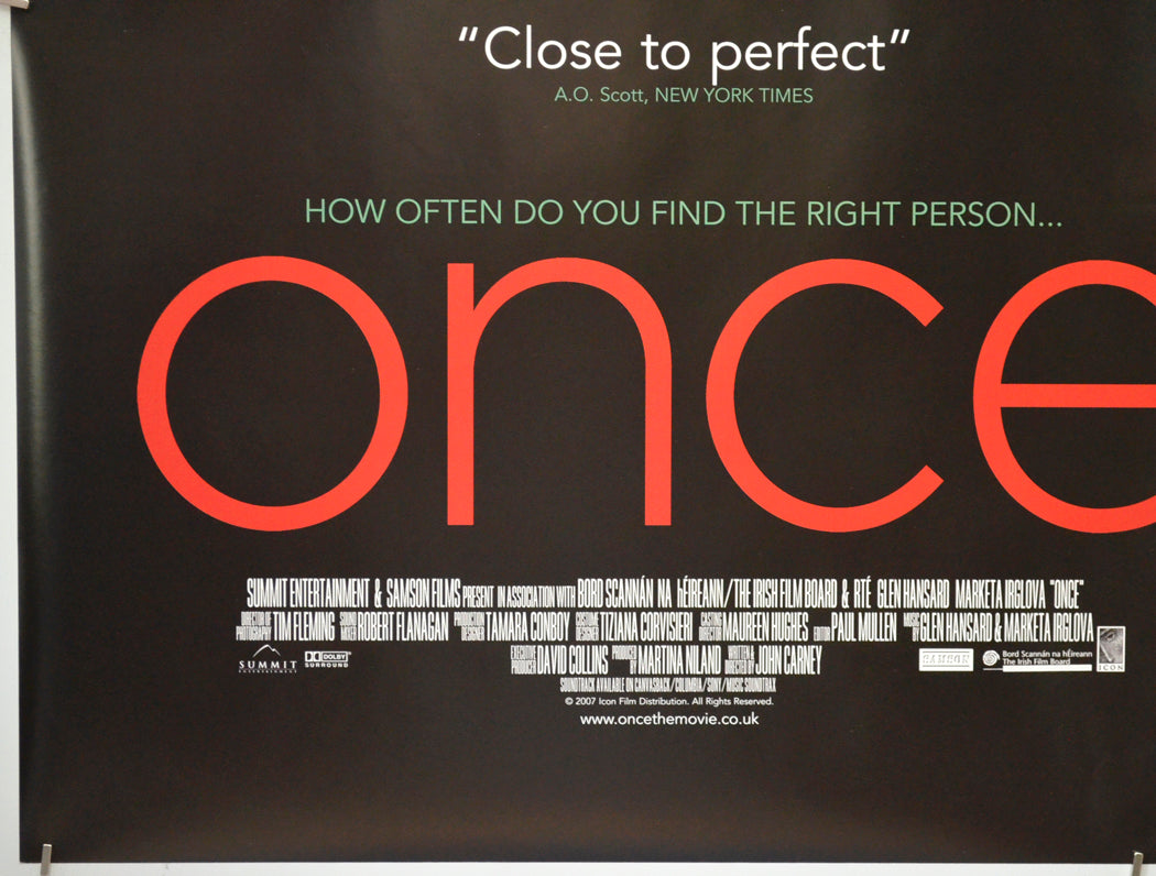 ONCE (Bottom Left) Cinema Quad Movie Poster 