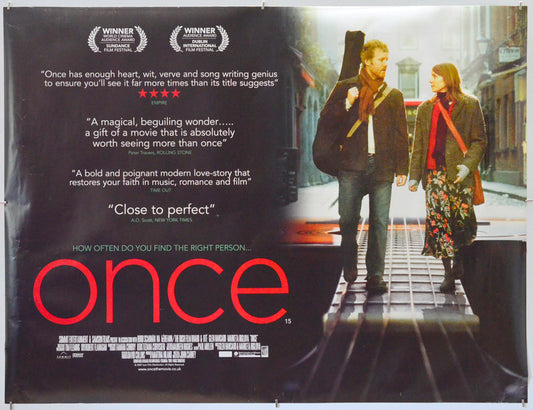 Once - Original Quad Poster - Film Poster - Movie Poster