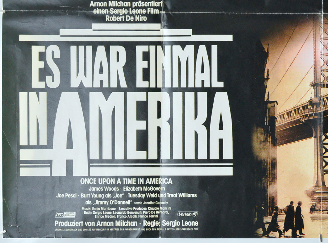 ONCE UPON A TIME IN AMERICA (Bottom Left) Cinema German Movie Poster 