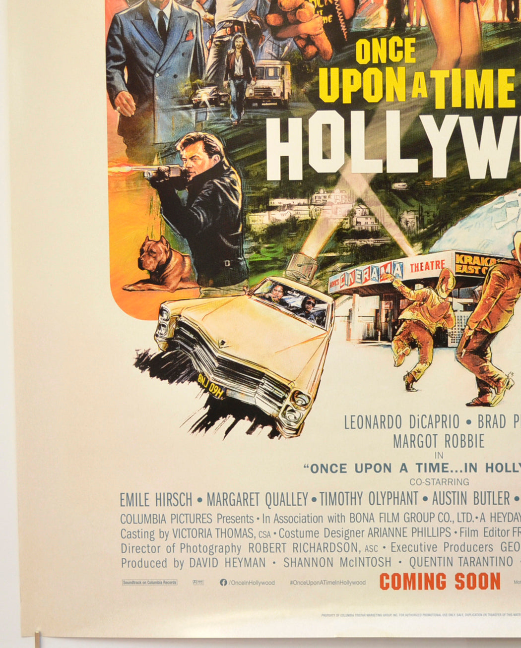 ONCE UPON A TIME IN HOLLYWOOD (Bottom Left) Cinema One Sheet Movie Poster 