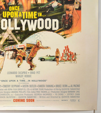 ONCE UPON A TIME IN HOLLYWOOD (Bottom Right) Cinema One Sheet Movie Poster 