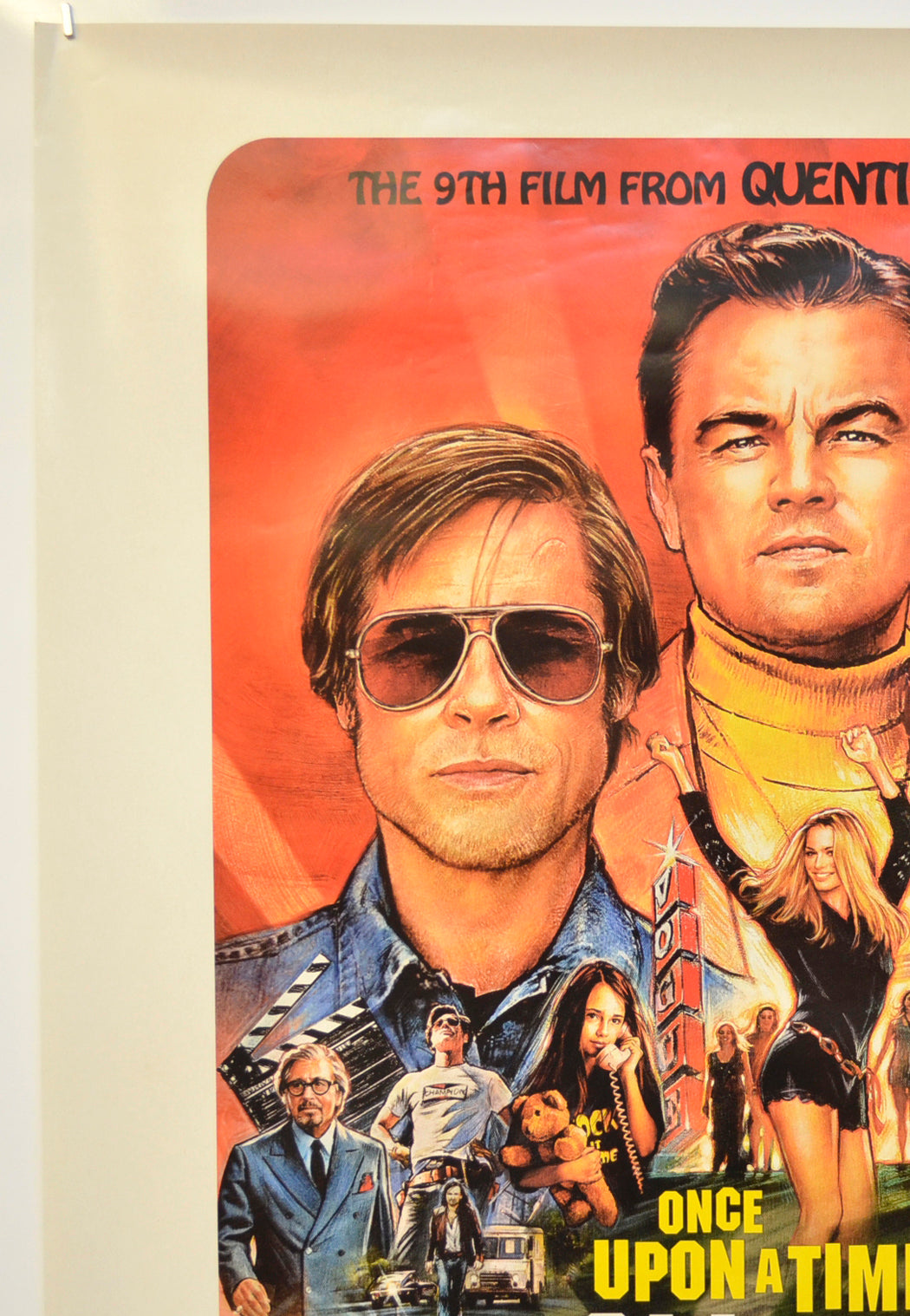 ONCE UPON A TIME IN HOLLYWOOD (Top Left) Cinema One Sheet Movie Poster 