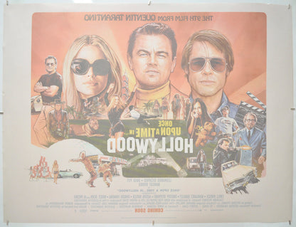 ONCE UPON A TIME IN HOLLYWOOD (Back) Cinema Quad Movie Poster 