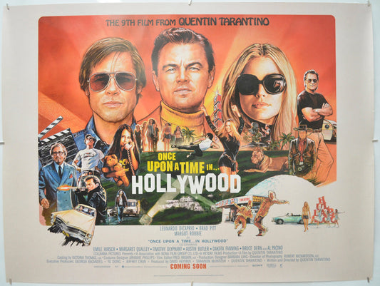 Once Upon A Time In Hollywood - Original Quad Poster - Film Poster - Movie Poster