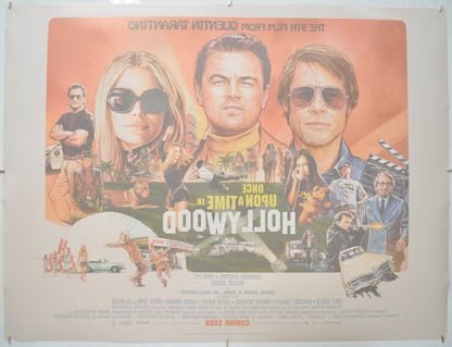 ONCE UPON A TIME IN HOLLYWOOD (Back) Cinema Quad Movie Poster 