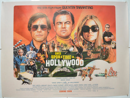 Once Upon A Time In Hollywood - Original Quad Poster - Film Poster - Movie Poster