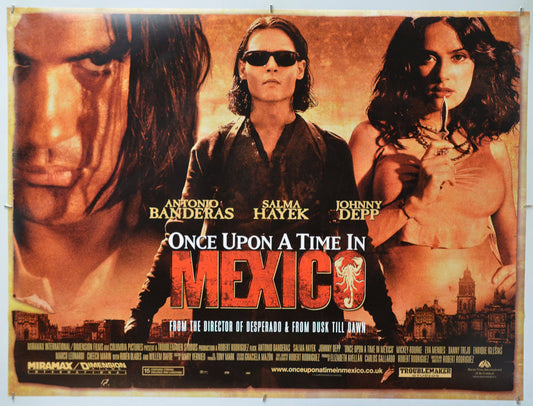 Once Upon A Time In Mexico - Original Quad Poster - Film Poster - Movie Poster