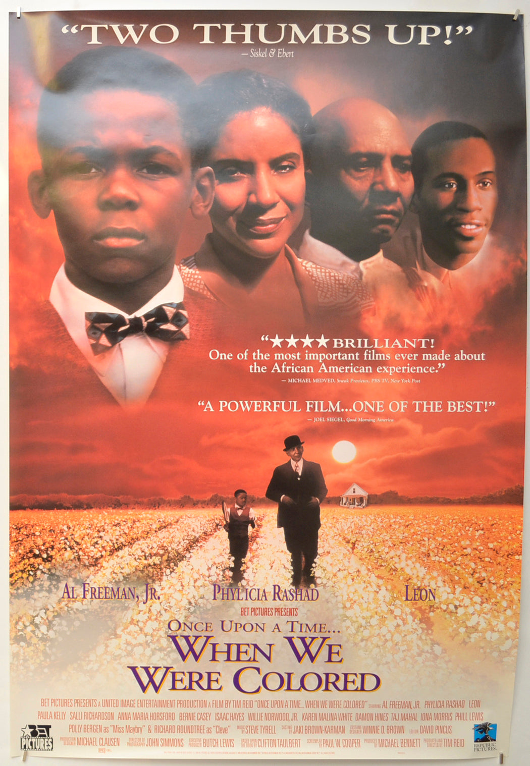 Once Upon a Time... When We Were Colored Original One Sheet Poster - Film Poster - Movie Poster  