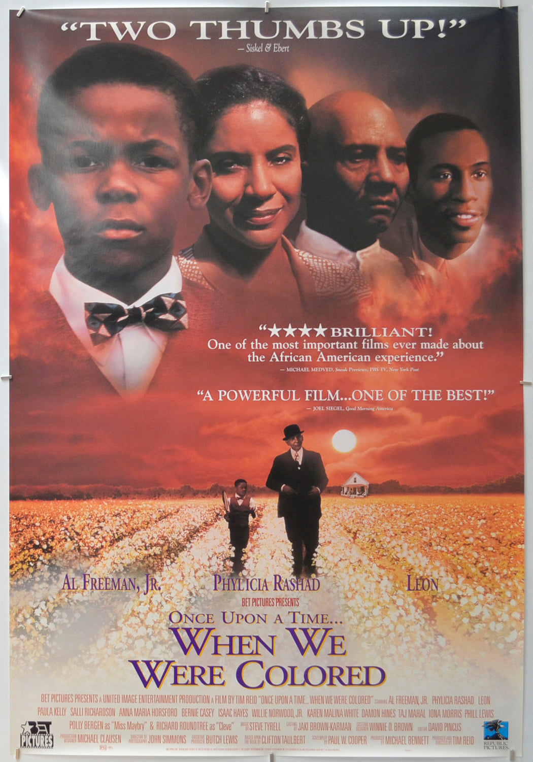 Once Upon a Time... When We Were Colored Original One Sheet Poster - Film Poster - Movie Poster