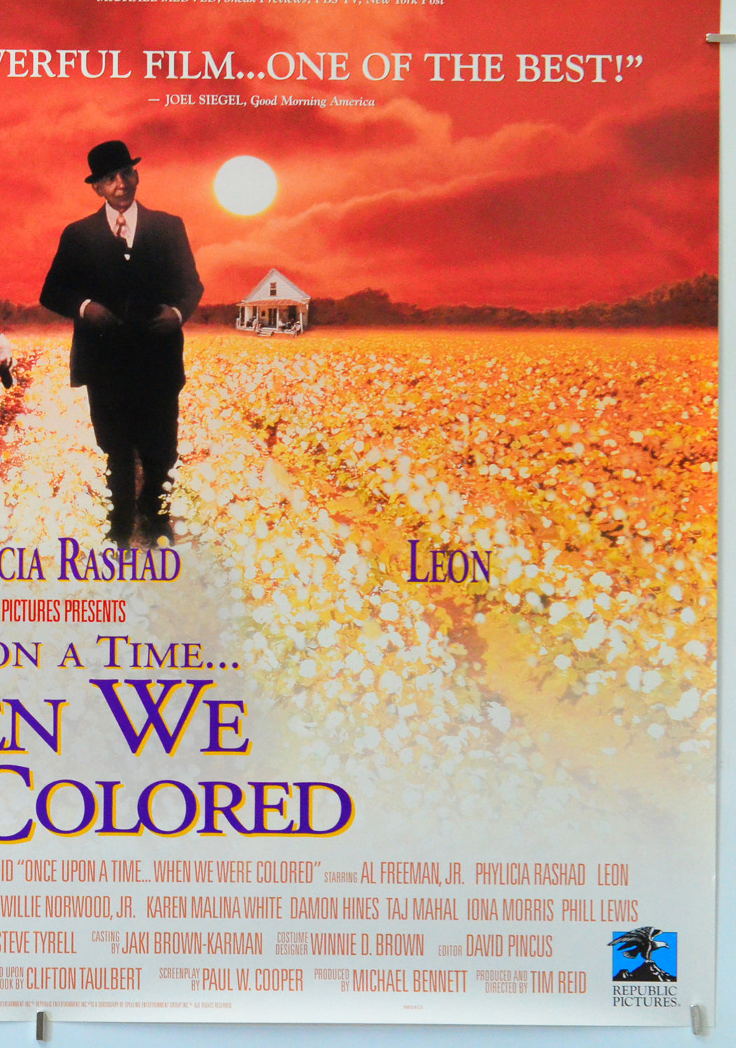 Once Upon a Time... When We Were Colored (Bottom Right) Cinema One Sheet Movie Poster 