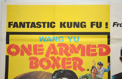 THE ONE-ARMED BOXER / SKYHAWK (Top Left) Cinema Quad Movie Poster 