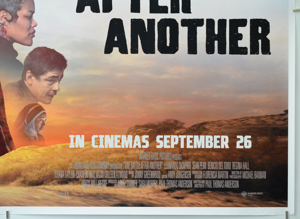 One Battle After Another (Bottom Right) Cinema Quad Movie Poster 