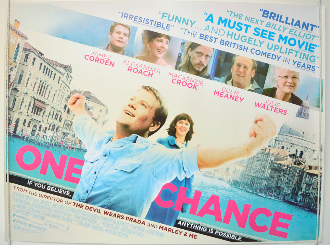 One Chance  Original British Quad Poster - Film Poster - Movie Poster 