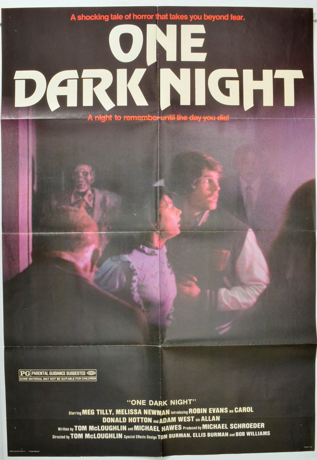 “One Dark Night” Original One Sheet Poster - Movie Poster – pastposters