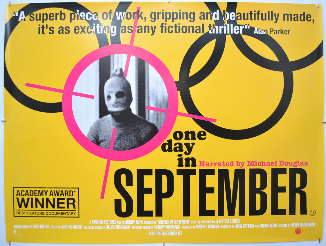 One Day In September - Original Quad Poster - Film Poster - Movie Poster