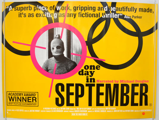 One Day In September  Original Quad Poster - Film Poster - Movie Poster