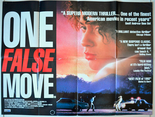 One False Move Original British Quad Poster - Movie Poster