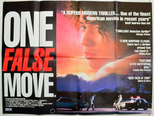 One False Move Original British Quad Poster - Film Poster - Movie Poster 