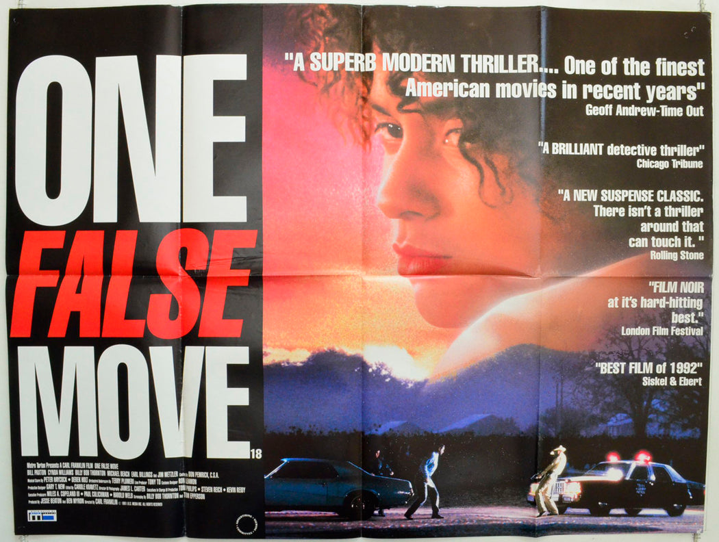 One False Move Original British Quad Poster - Film Poster - Movie Poster 