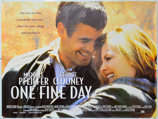One Fine Day - Original Quad Poster - Film Poster - Movie Poster