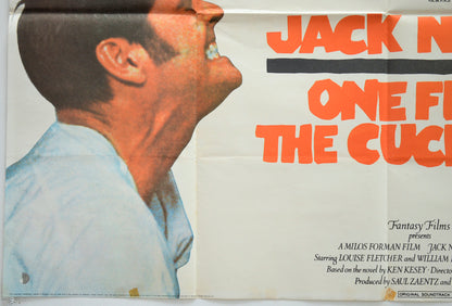 ONE FLEW OVER THE CUCKOO’S NEST (Bottom Left) Cinema Quad Movie Poster 